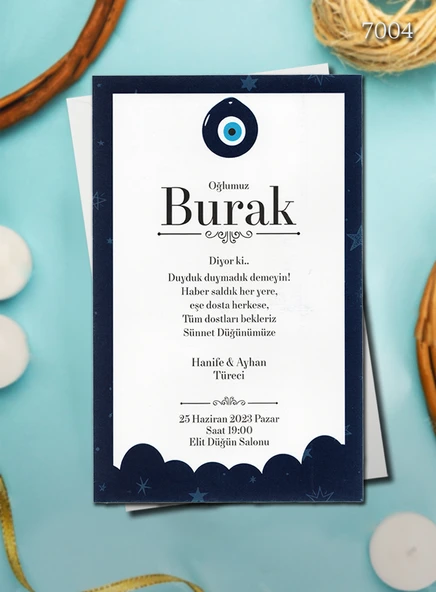 aldialiyor  7004 EKOLİFE SÜNNET DAVETİYESİ 300 ADET AL 100 ADET BİZDEN ürün görseli