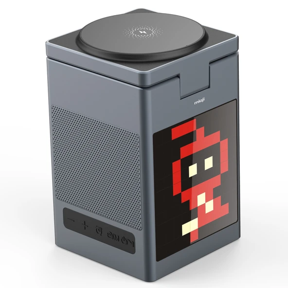 Mioji Mio Cube 5 Saatli ve BT Hoparlörlü 5in1 Telefon Tutucu - Siyah - 6