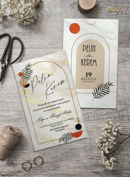 aldialiyor  4001 EKOLİFE DÜĞÜN VE NİŞAN DAVETİYESİ 300 ADET AL 100 ADET BİZDEN ürün görseli