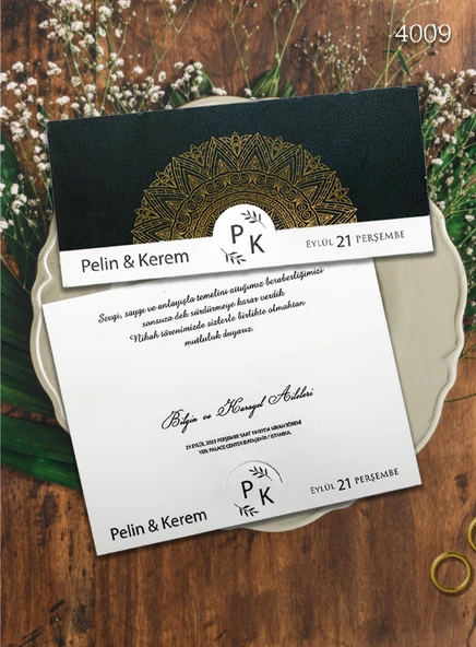 aldialiyor  4009 EKOLİFE DÜĞÜN VE NİŞAN DAVETİYESİ 250 ADET ürün görseli