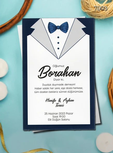 aldialiyor  7003 EKOLİFE SÜNNET DAVETİYESİ 250 ADET ürün görseli