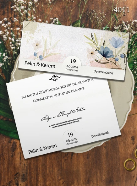 aldialiyor  4011 EKOLİFE DÜĞÜN VE NİŞAN DAVETİYESİ 250 ADET ürün görseli