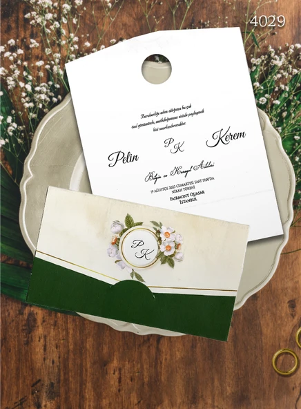 aldialiyor  4029 EKOLİFE DÜĞÜN VE NİŞAN DAVETİYESİ 250 ADET ürün görseli