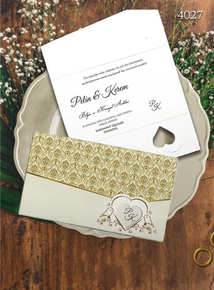 aldialiyor  4027 EKOLİFE DÜĞÜN VE NİŞAN DAVETİYESİ 250 ADET ürün görseli