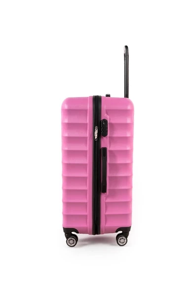 Polo&Sky Petek Model Pembe Renk Büyük Boy Valiz Bavul - 3