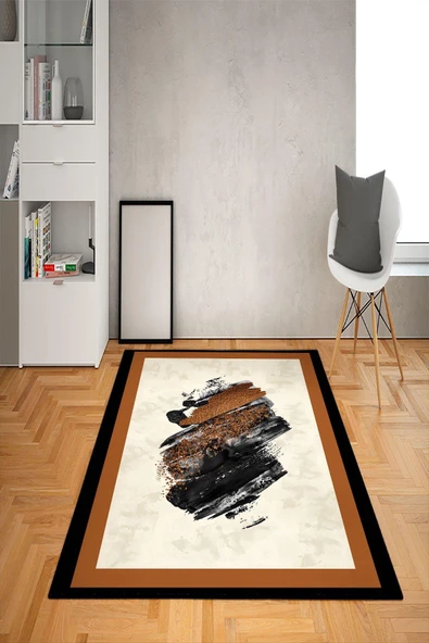 Kaymaz Tabanlı Yıkanabilir Dekoratif Desenli Dot Taban Halı RENKLİ 100 X 300