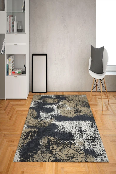Kaymaz Tabanlı Yıkanabilir Renkli Desenli Dot Taban Halı RENKLİ 80 X 300