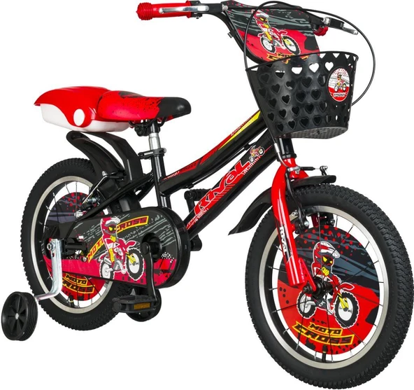 Rival Ranger 16 Jant Bisiklet-bisiklet-4-7 Yaş Çocuk Bisikleti-Zil-Ayna- Arka Sepet Hediyeli-KIRMIZI - 3