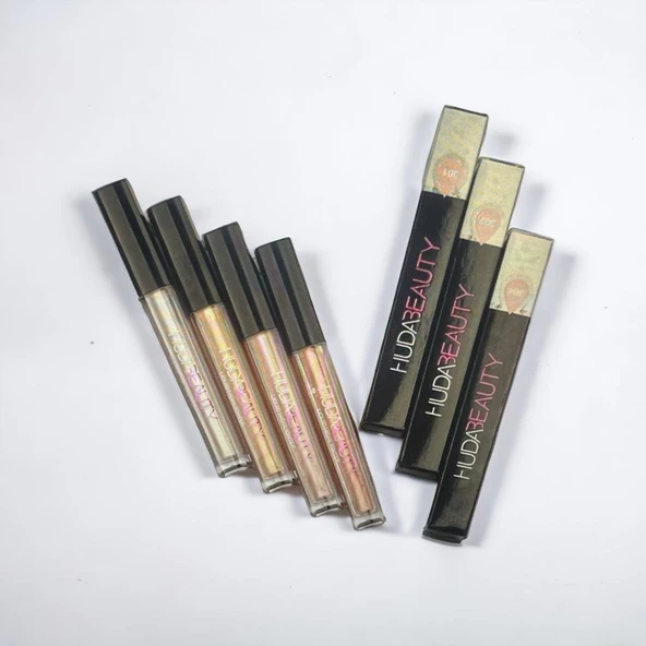 HUDABEAUTY sıvı aydınlatıcı parlak  4 LÜ paket ve 4 farklı renk - 2