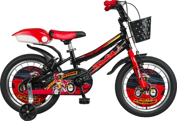 Rival Ranger 16 Jant Bisiklet-bisiklet-4-7 Yaş Çocuk Bisikleti-Zil-Ayna- Arka Sepet Hediyeli-KIRMIZI - 2
