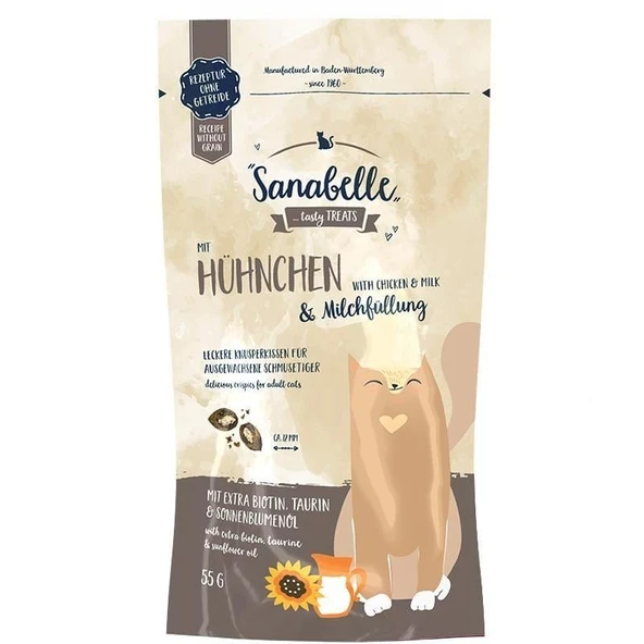 Sanabelle Tavuklu ve Süt Dolgulu Kedi Ödülü 55 Gr