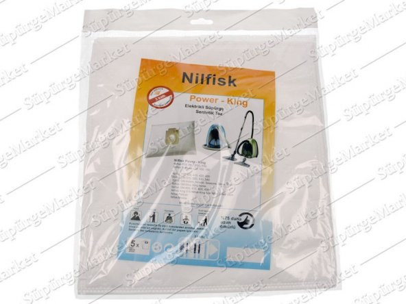 Nilfisk Power Bez Toz Torbası 20 Adet