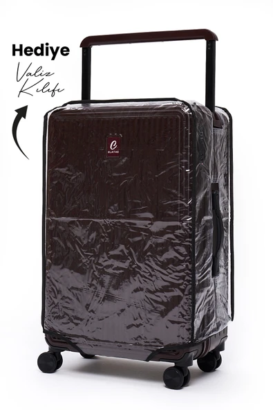 Elatae Vouge Exclusive Orta Boy Ultra Strong Valiz Mor V10737 - 4