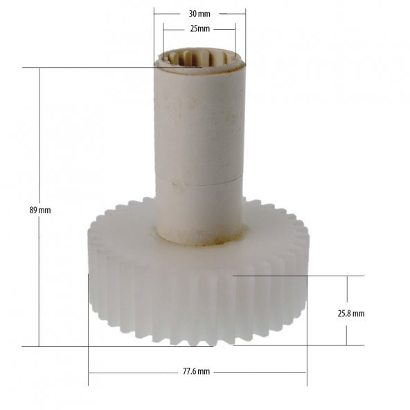 MFW67600 - MFW67440 Kıyma Makinesi Motor Dişlisi, Bosch ile Uyumlu