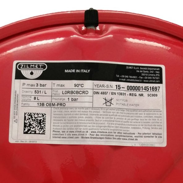 Alarko Kombi Genleşme Tankı Zilmet 8lt - 3
