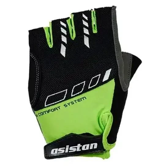 Asistan Cape GL 400 Kısa Parmak Bisiklet Eldiveni L Beden Yeşil ürün görseli 1