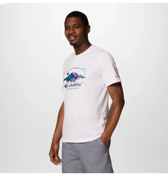 Columbia CSC M Brush With Nature SS Tee Erkek Kısa Kollu Tişört CS0411 - Resim 3