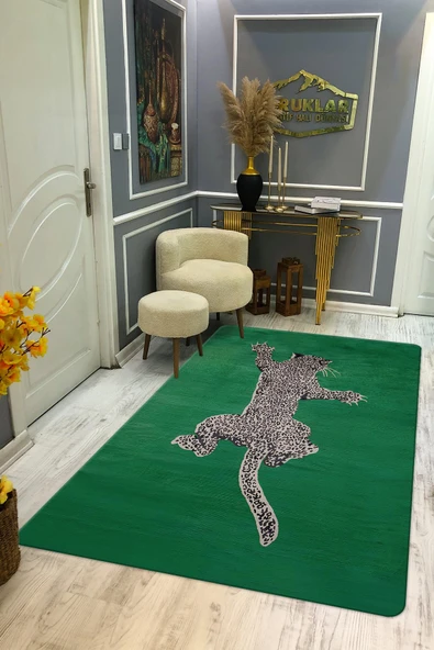 Kaymaz Taban Makinada Yıkanabilir Dijital Baskı Dekoratif Modern Desenli Rona Serisi Dot Taban Halı RN028 RENKLİ 80 X 150