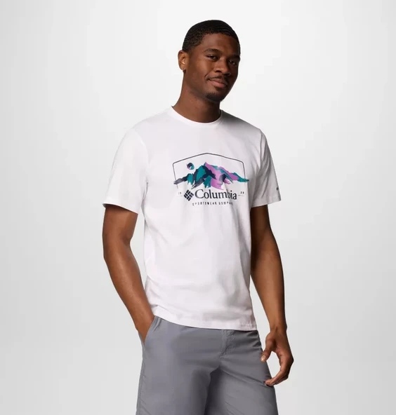 Columbia CSC M Brush With Nature SS Tee Erkek Kısa Kollu Tişört CS0411 - Resim 4