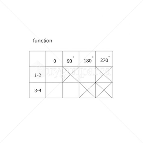 2 Fonksiyonlu Fırın Komutatörü Program Seçici - 4 Bacak - Resim 6