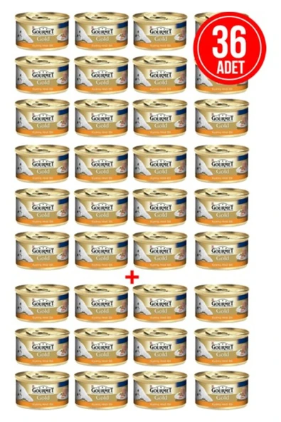 Purina Kıyılmış Hindili Konserve Kedi Maması Ekonomik Paket / 85 gr X 36