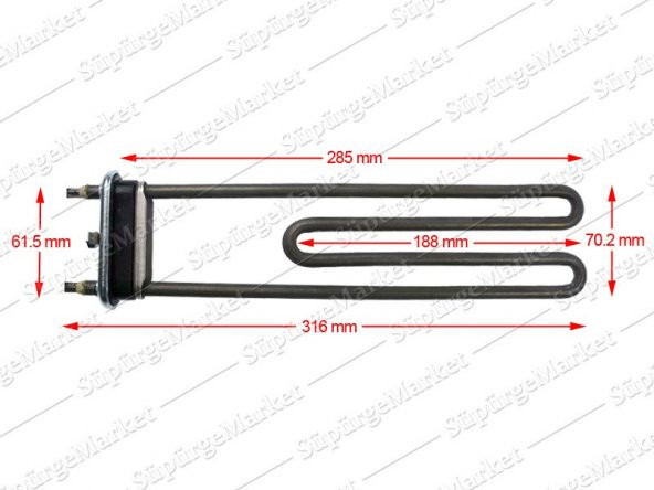 Universal Çamaşır Makinesi Rezistansı 2000W - 1