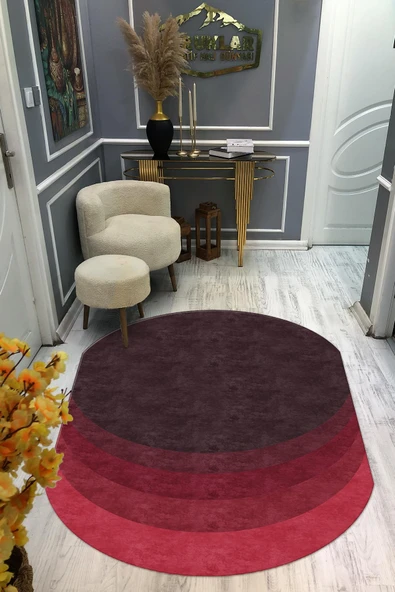 Kaymaz Taban Yıkanabilir Dijital Baskı Dekoratif Modern Desenli Elegance Serisi Lazer Kesim Dot Taban Halı ELG42 RENKLİ 200 X 300