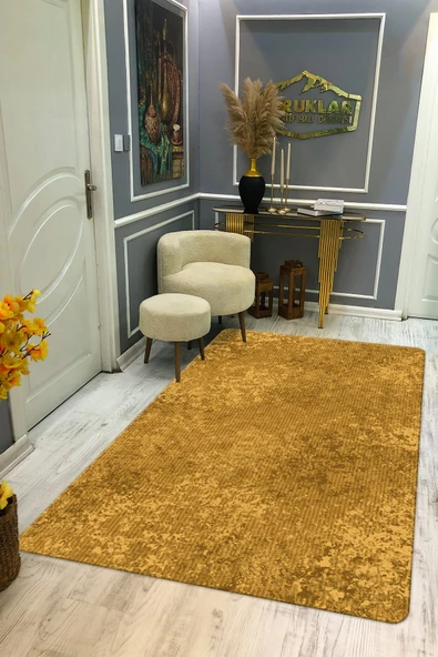 Kaymaz Taban Yıkanabilir Dijital Baskı Dekoratif Modern Desenli Dot Taban Halı Nova Serisi NV58 RENKLİ 80 X 150
