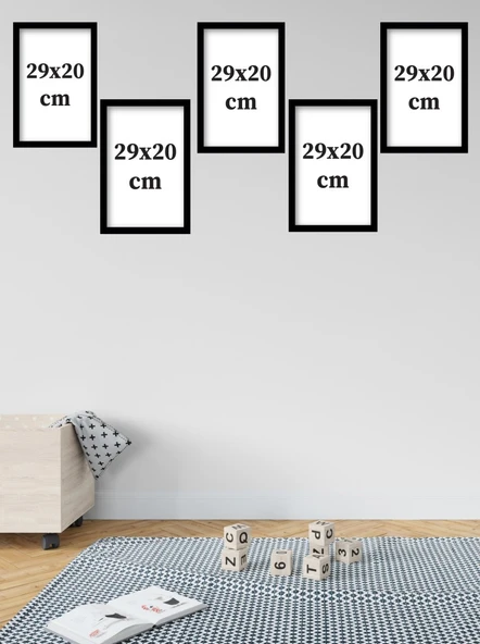 Kahve Ruhunu Dekorasyonunuza Yansıtan 5 Parça (20cmx29cm) A4 Mdf Baskı Tablo, Duvar Tabloları , Kahve Köşesi Tabloları, Cafe Tabloları, Çerçeve Görünümlü Dekoratif Hediyelik - 4