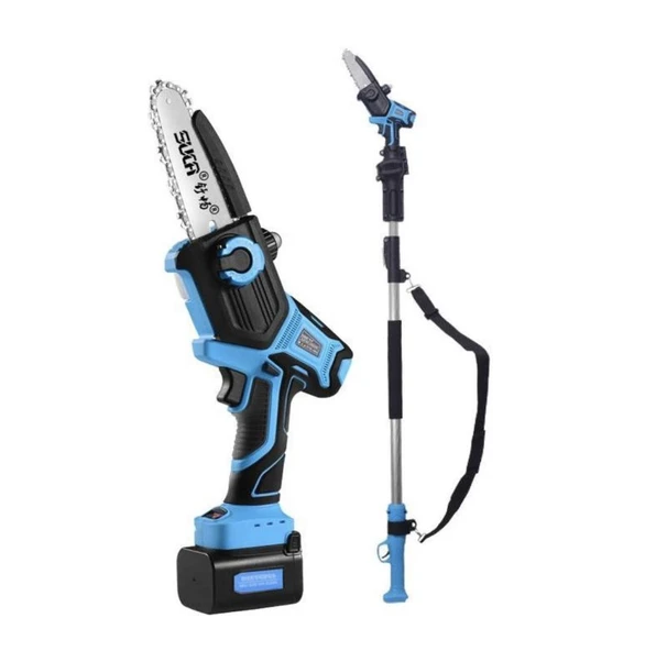 Suca SC 8611 + 5808 Uzatma Aparatlı Akülü Budama Makası ve Testere - 4