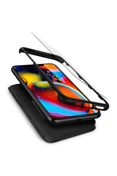Spigen Apple iPhone 11 Pro Kılıf Thin Fit 360 Koruma Black (Cam Ekran Koruyuculu) - 077CS27248 - 2