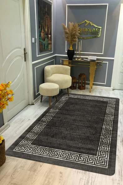 Kaymaz Taban Yıkanabilir Dijital Baskı Dekoratif Modern Desenli Dot Taban Halı Nova Serisi NV110 RENKLİ 100 X 300