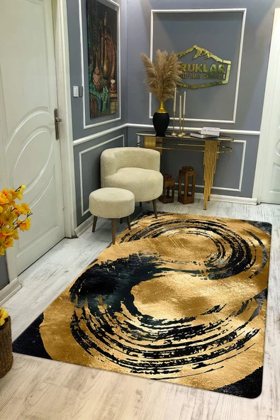 Kaymaz Taban Yıkanabilir Dijital Baskı Dekoratif Modern Desenli Dot Taban Halı Soft  Serisi SFT02 RENKLİ 100 X 300