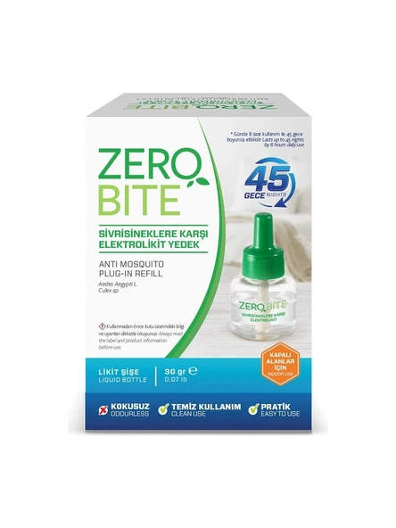 Zerobite Elektrolikit Yedek Şişe 45 Gece 30 Gr x 3 Adet - 2