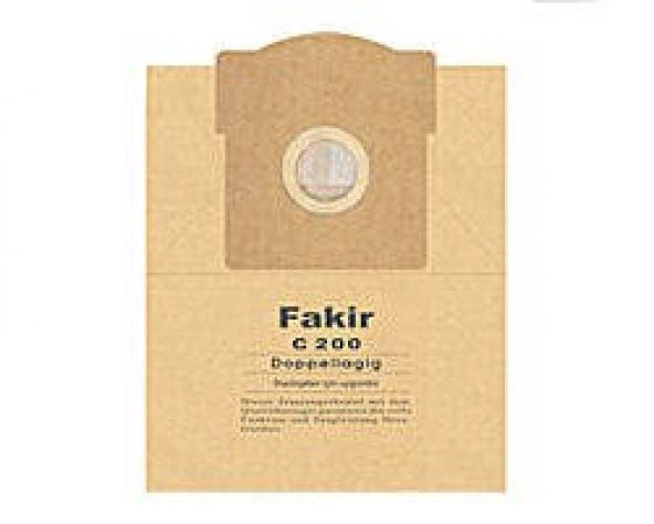 FAKIR C 200 electronic Kağıt Süpürge Torbası 10lu