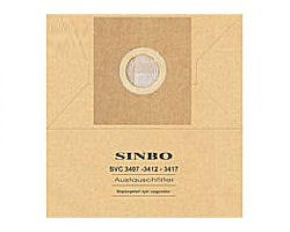 SINBO SVC 3408 Kağıt Süpürge Toz Torbası 10lu