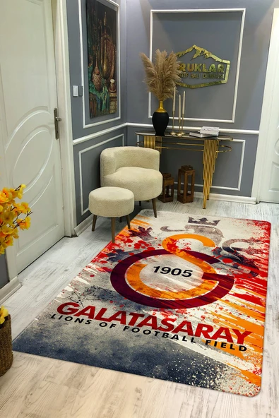 Kaymaz Taban Yıkanabilir Dekoratif Modern Desenli Çocuk Halısı RENKLİ 80 X 150