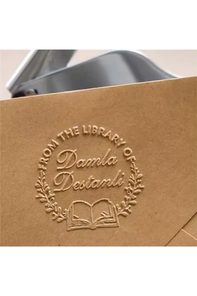 Soğuk Mühür Kabartma Damga Çelik Baskı Presi Gun Black Antrasit - Resim 3