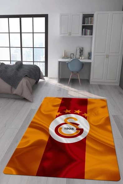 Kaymaz Taban Makinada Yıkanabilir Dijital Baskı Dekoratif Modern Desenli Genç Odası ve Çocuk Odası Halısı Dot Taban Halı RENKLİ 160 X 230