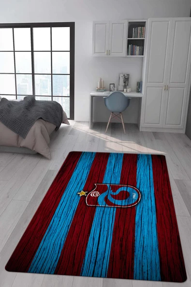 Kaymaz Taban Makinada Yıkanabilir Dijital Baskı Modern Desenli Genç Odası ve Çocuk Odası Halısı Dot Taban Halı RENKLİ 200 X 300