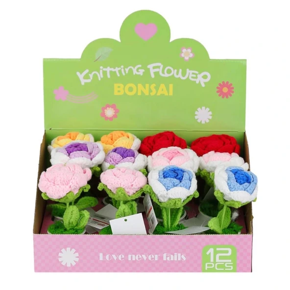 Nessiworld FL-5 Kroşe Örgü Şakayık Çiçek -Birliktoys - Resim 4