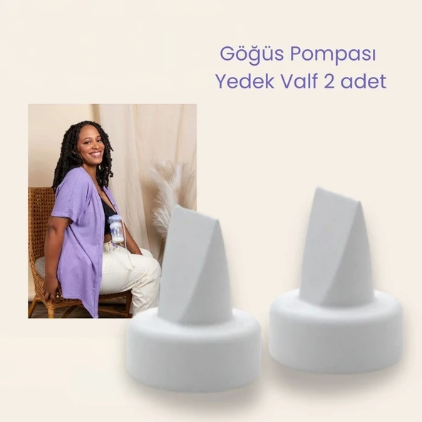 2 si 1 Arada Göğüs Pompası Beyaz Valf 2li, Lansinoh ile Uyumlu - 2