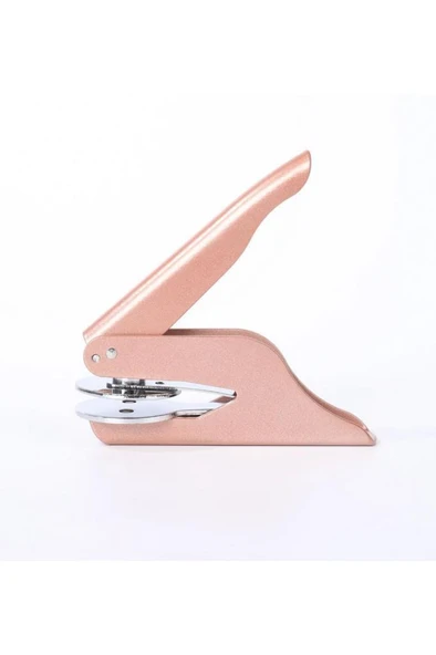 Soğuk Mühür Kabartma Damga Çelik Baskı Presi Rosegold Renk