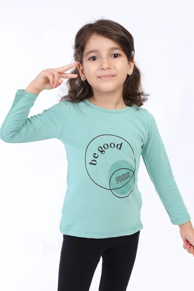 Toontoy Kız Çocuk Baskılı Tişört - 2