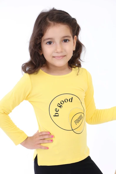 Toontoy Kız Çocuk Baskılı Tişört