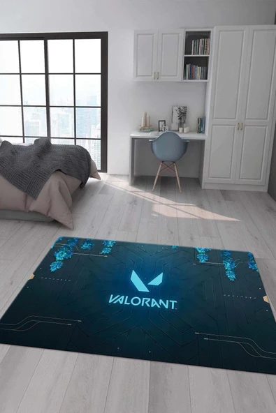 Kaymaz Taban Makinada Yıkanabilir Dijital Baskı Tasarım Desenli Çocuk Odası Halısı Dot Taban Halı VL13 RENKLİ 100 X 300