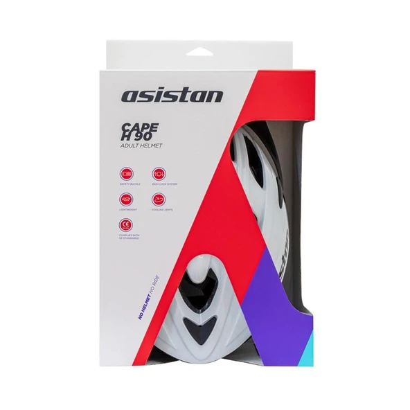 Asistan Cape H90 Çok Amaçlı Rüzgarlıklı Kask Yetişkin Scooter Bisiklet Kaskı M Beden Beyaz - 4