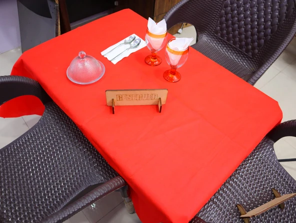 DeepCraft Ahşap Masa Rezerve Yazısı Restoran & Kafe Rezerve - 5