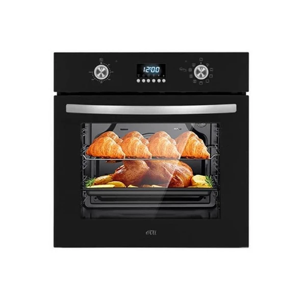 Çetintaş Airfrey 5234 E - 848 CAT - D 55231 Siyah Cam Ankastre Set - Resim 2