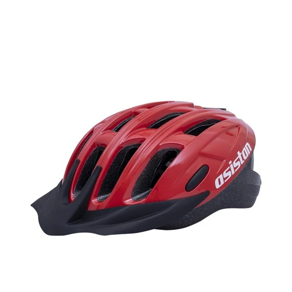 Asistan Cape H90 Çok Amaçlı Rüzgarlıklı Kask Yetişkin Scooter Bisiklet Kaskı M Beden Kırmızı - 3